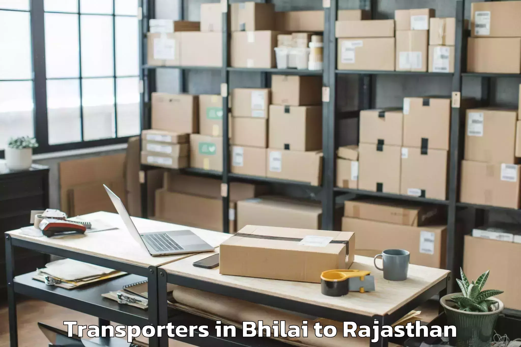 Book Bhilai to Tantia University Sri Ganganag Transporters Online